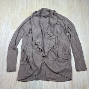 Barefoot Dreams Cozychic Lite Knit Open Front Drape Layering Cardigan Sweater M